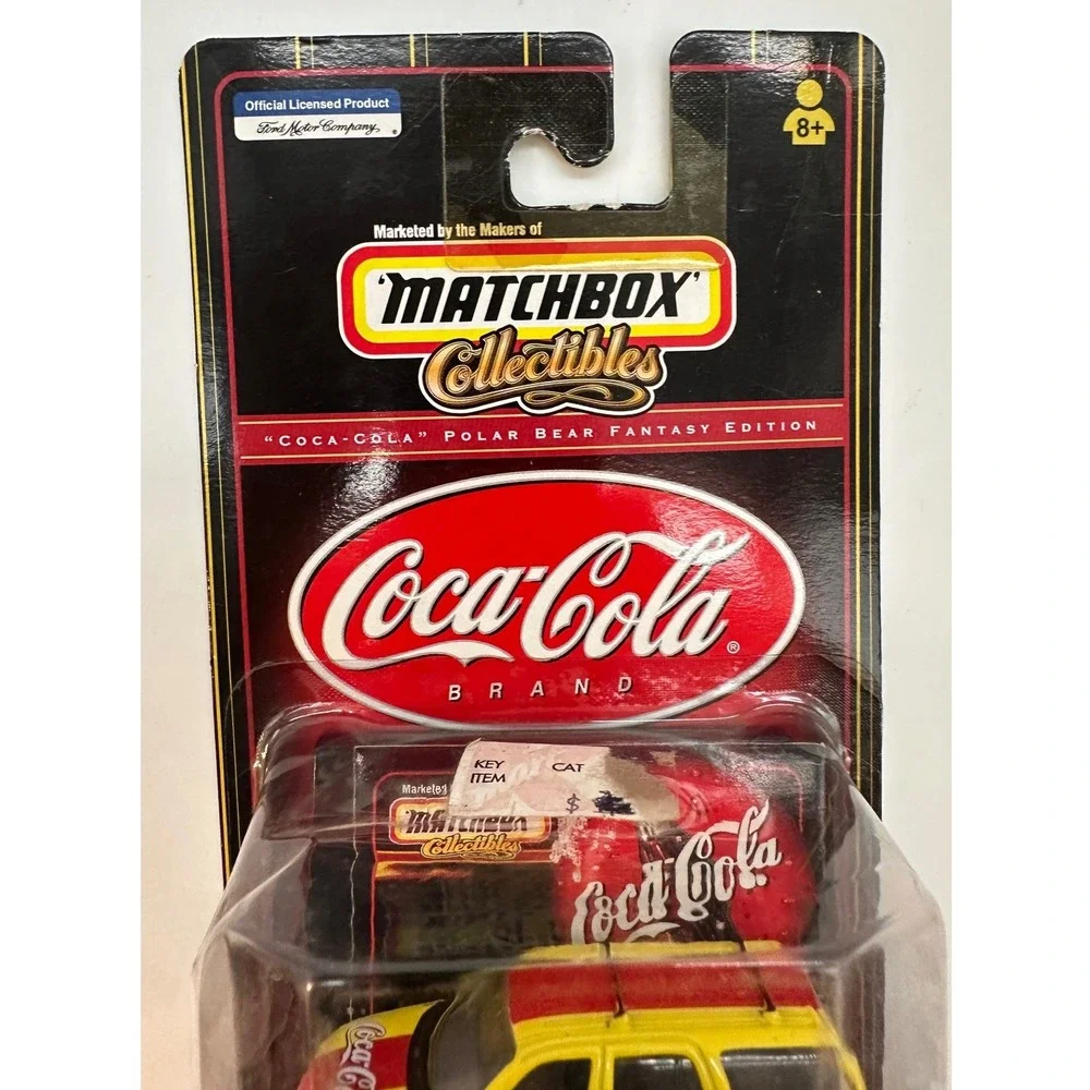 Matchbox Collectibles Coca-Cola Polar Bear 1998 Ford Expedition 1:64 Yellow